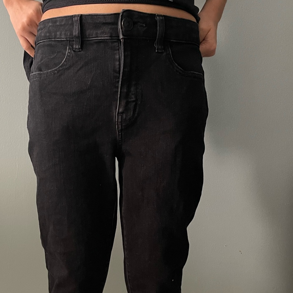 Black high rise jeggings